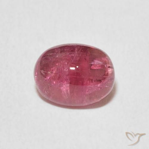 1.29ct Натуральный Глубокий малиновый Турмалин, Овал, Прозрачный