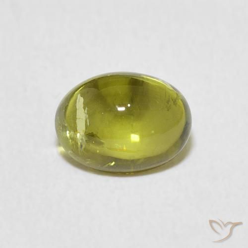 1.44ct Натуральный Теплый землисто-зеленый Турмалин, Овал, Прозрачный