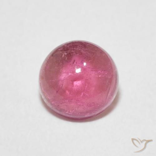 0.90ct Натуральный Средний розовый Турмалин, Круглый, Прозрачный