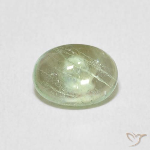 1.06ct Натуральный Бледно-желтовато-зеленый Турмалин, Овал, Прозрачный