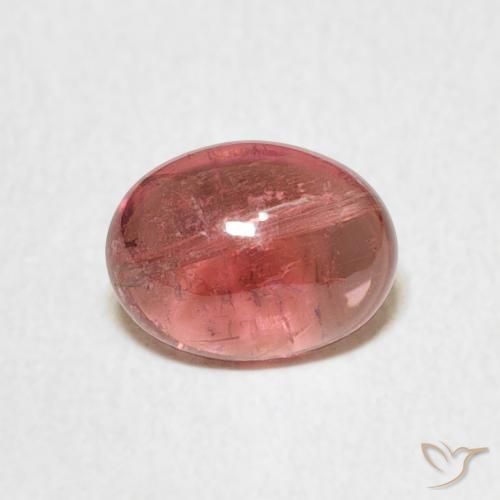 1.28ct Натуральный Оранжево-розовый Турмалин, Овал, Прозрачный