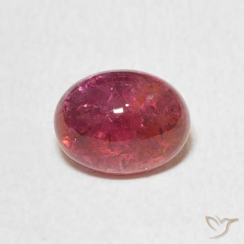 1.70ct Натуральный Оранжево-розовый Турмалин, Овал, Прозрачный