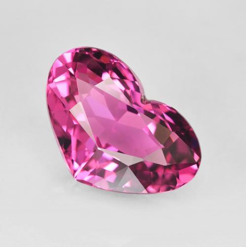 4.15ct Натуральный Виноград Турмалин, Сердце, Чистота VVS