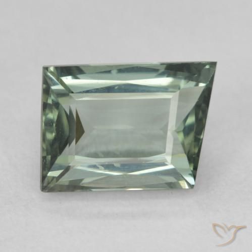 1.67ct Натуральный Средний зелено-серый Турмалин, причудливая, Чистота VVS