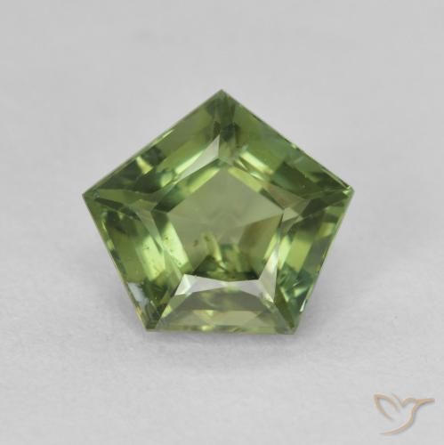 2.03ct Натуральный Средний зеленый Турмалин, причудливая, Чистота VVS