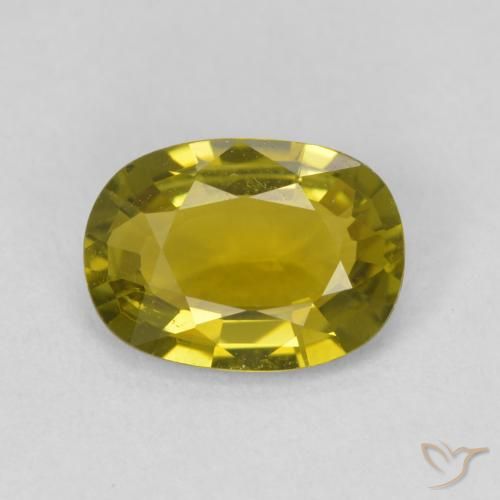 1.80ct Натуральный Желтовато-зеленый Турмалин, Подушка, VVS-VS