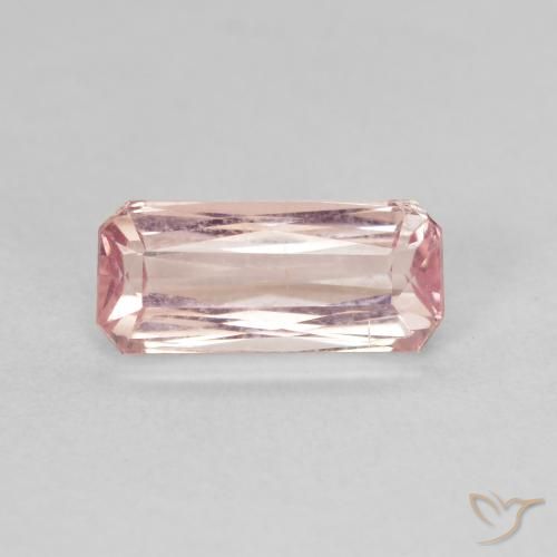 1.88ct Натуральный Средний розовый Турмалин, Изумрудная огранка, VVS-VS