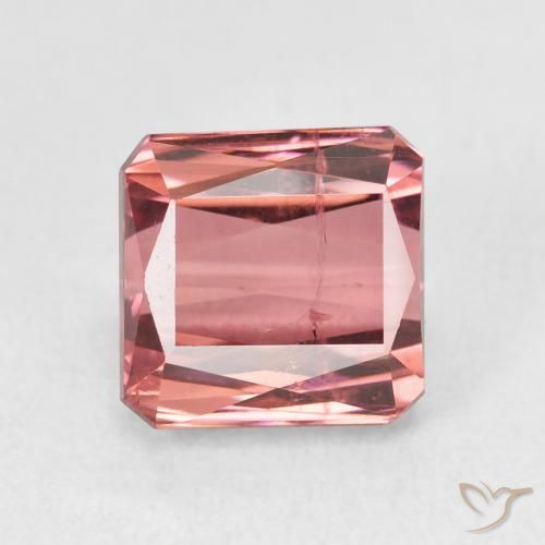 2.78ct Натуральный Темно-розовый Турмалин, Изумрудная огранка, SI