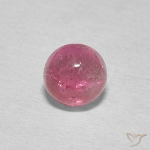 0.75ct Натуральный Светло-розовый Турмалин, Круглый, Прозрачный