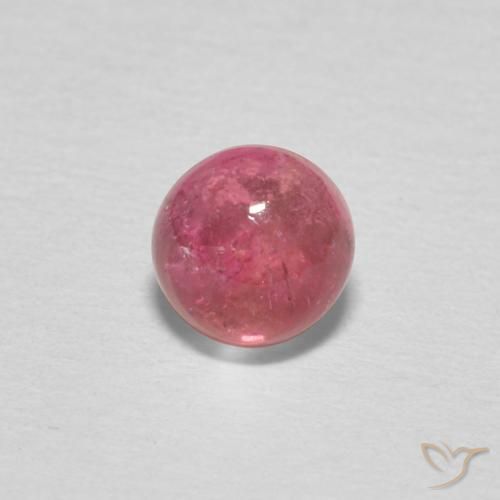 0.62ct Натуральный Светло-розовый Турмалин, Круглый, Прозрачный
