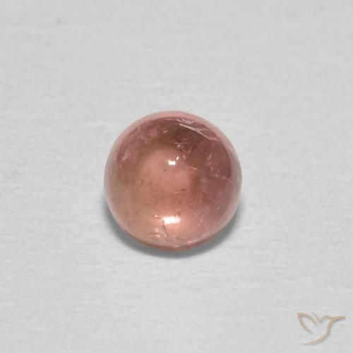 0.54ct Натуральный Средний розовый Турмалин, Круглый, Прозрачный