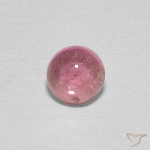 0.51ct Натуральный Средний пурпурный Турмалин, Круглый, Прозрачный