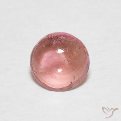 0.41ct Натуральный Светло-розовый Турмалин, Круглый, Прозрачный