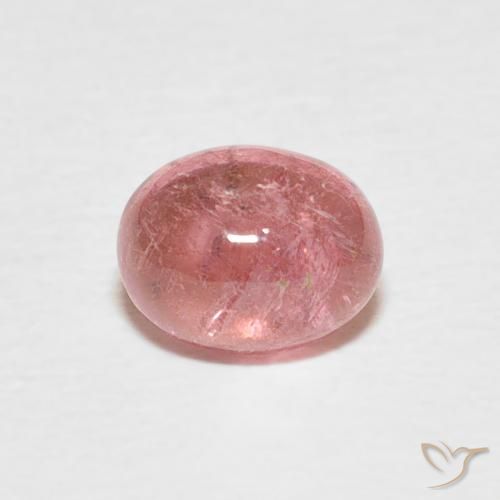 0.85ct Натуральный Светло-ярко-розовый Турмалин, Овал, Прозрачный