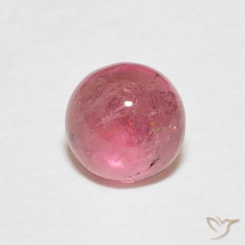 0.51ct Натуральный Средний розовый Турмалин, Круглый, Прозрачный
