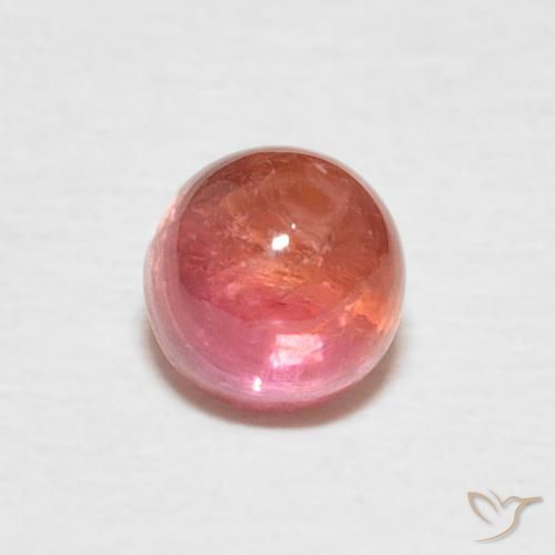 0.73ct Натуральный Светло-розовый Турмалин, Круглый, Прозрачный