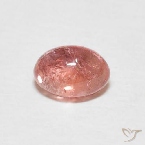 0.62ct Натуральный Индийский Красный Турмалин, Овал, Прозрачный