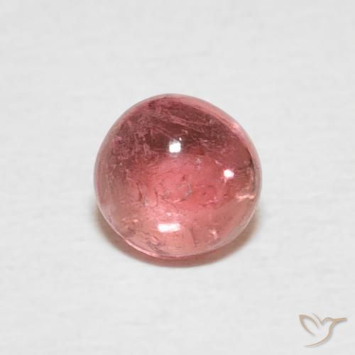 0.59ct Натуральный Фруктовый пунш красный Турмалин, Круглый, Прозрачный