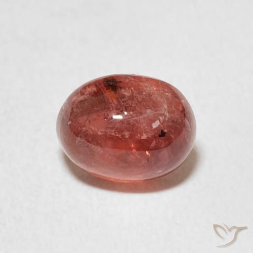 1.36ct Натуральный Средний красный Турмалин, Овал, Прозрачный