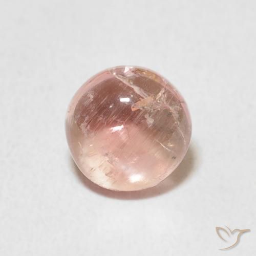 1.05ct Натуральный Фламинго Розовый Турмалин, Круглый, Прозрачный