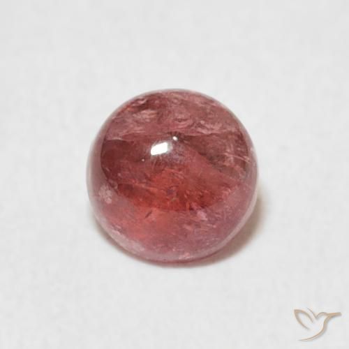 0.60ct Натуральный Темно-розовый Турмалин, Круглый, Прозрачный