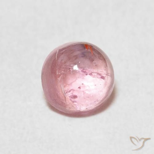 0.61ct Натуральный Средний розовый Турмалин, Круглый, Прозрачный