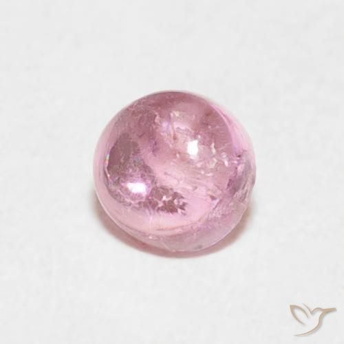 0.37ct Натуральный Светло-розовый Турмалин, Круглый, Прозрачный