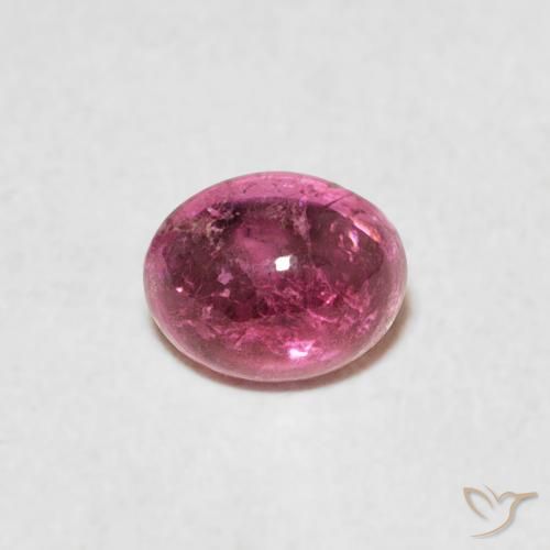 0.78ct Натуральный Оранжево-розовый Турмалин, Овал, Прозрачный