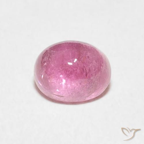 0.84ct Натуральный Ярко-розовый Турмалин, Овал, Прозрачный