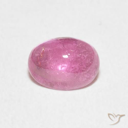 0.68ct Натуральный Ярко-розовый Турмалин, Овал, Прозрачный