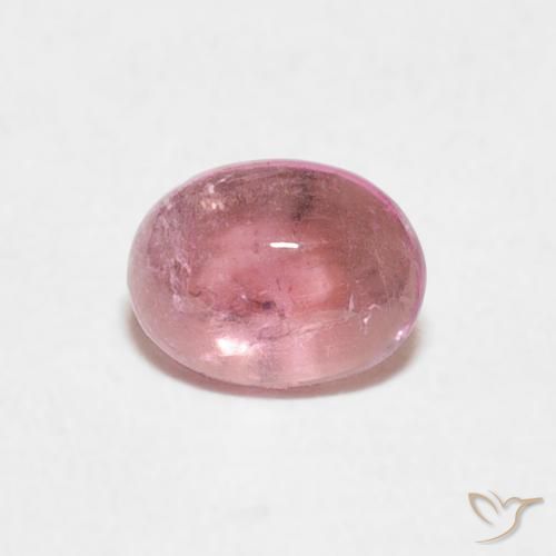 0.65ct Натуральный Жевательная резинка розовый Турмалин, Овал, Прозрачный
