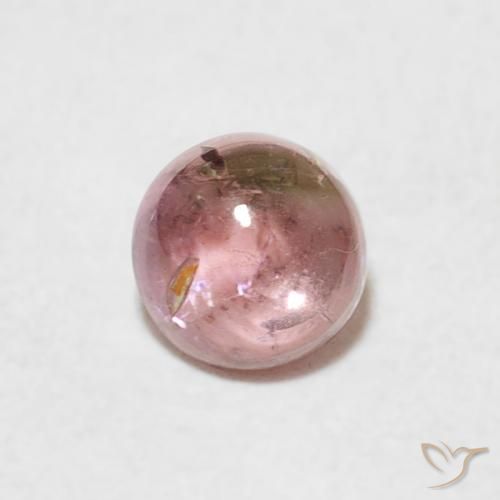 0.61ct Натуральный Светло-ярко-розовый Турмалин, Круглый, Прозрачный