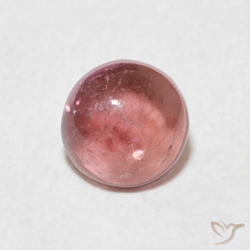 0.61ct Натуральный Светлое карамельное яблоко красное Турмалин, Круглый, Прозрачный
