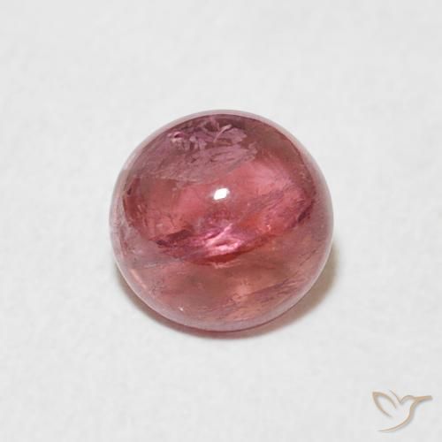 0.91ct Натуральный Фруктовый пунш красный Турмалин, Круглый, Прозрачный