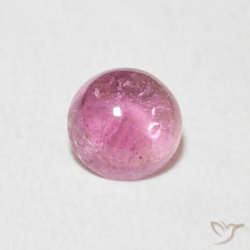 0.47ct Натуральный Средний розовый Турмалин, Круглый, Прозрачный