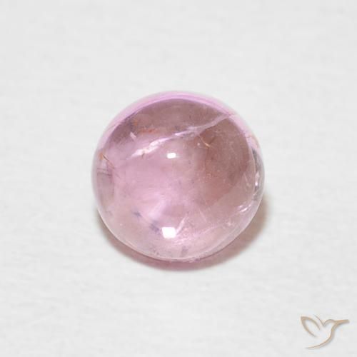 0.68ct Натуральный Очень светло-розовый Турмалин, Круглый, Прозрачный
