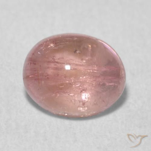 0.75ct Натуральный Светло-розовый Турмалин, Овал, Прозрачный