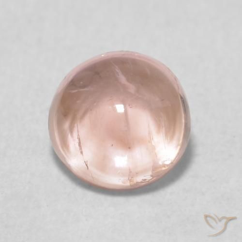 0.70ct Натуральный Землисто-розовый Турмалин, Круглый, Прозрачный