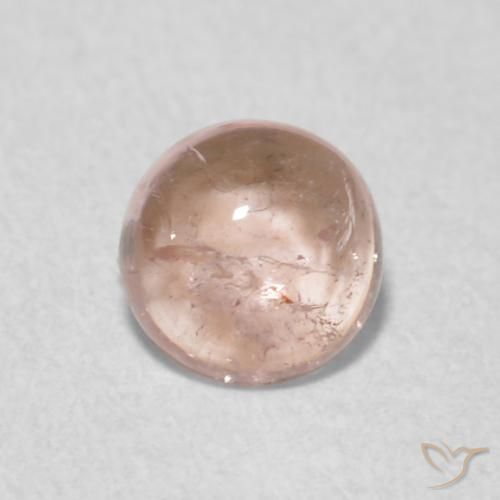 0.49ct Натуральный Очень светло-розовый Турмалин, Круглый, Прозрачный