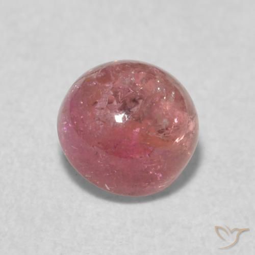0.63ct Натуральный Насыщенный розовый Турмалин, Круглый, Прозрачный