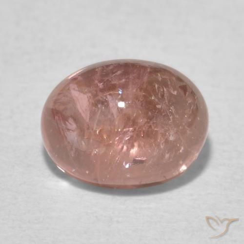 1.72ct Натуральный Землисто-розовый Турмалин, Овал, Прозрачный