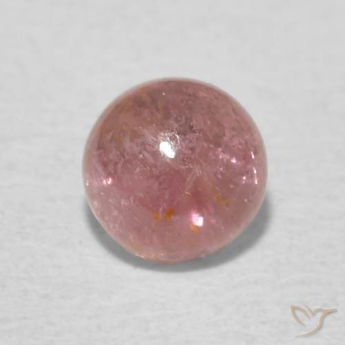 0.58ct Натуральный Средний розовый Турмалин, Круглый, Прозрачный