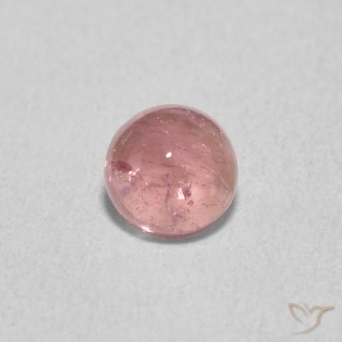 0.64ct Натуральный Светлое карамельное яблоко красное Турмалин, Круглый, Прозрачный