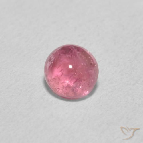 0.55ct Натуральный Светло-розовый Турмалин, Круглый, Прозрачный