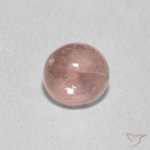0.85ct Натуральный Землисто-розовый Турмалин, Круглый, Прозрачный