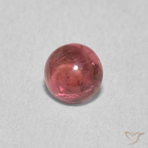 0.69 карата, натуральный Medium Dark-Pink Турмалин, Круглый, Прозрачный