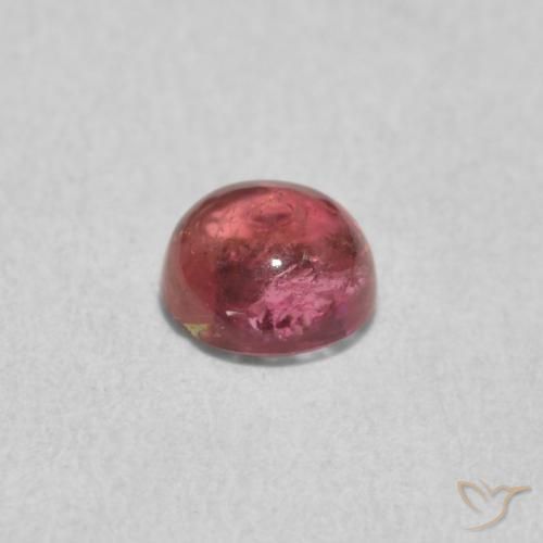 0.69 карата, натуральный Medium Dark-Pink Турмалин, Круглый, Прозрачный