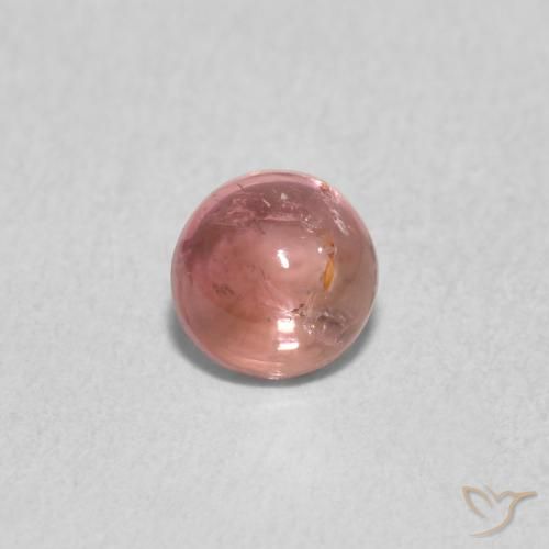 0.58ct Натуральный Малиново-розовый Турмалин, Круглый, Прозрачный