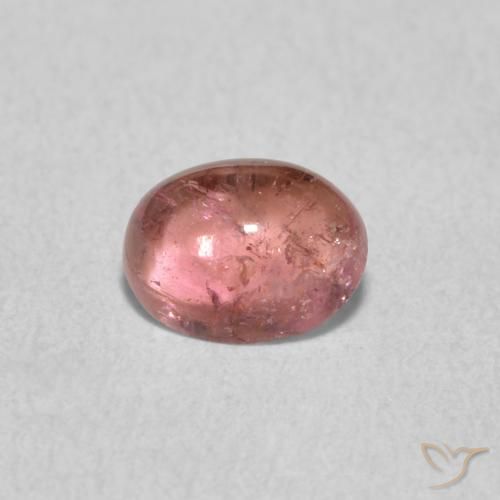 0.77ct Натуральный Темно-розовый Турмалин, Овал, Прозрачный