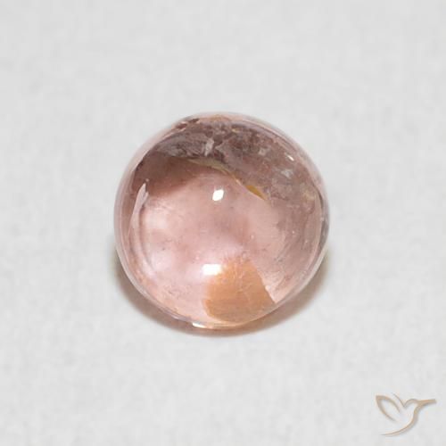 0.61ct Натуральный Светло-розовый Турмалин, Круглый, Прозрачный
